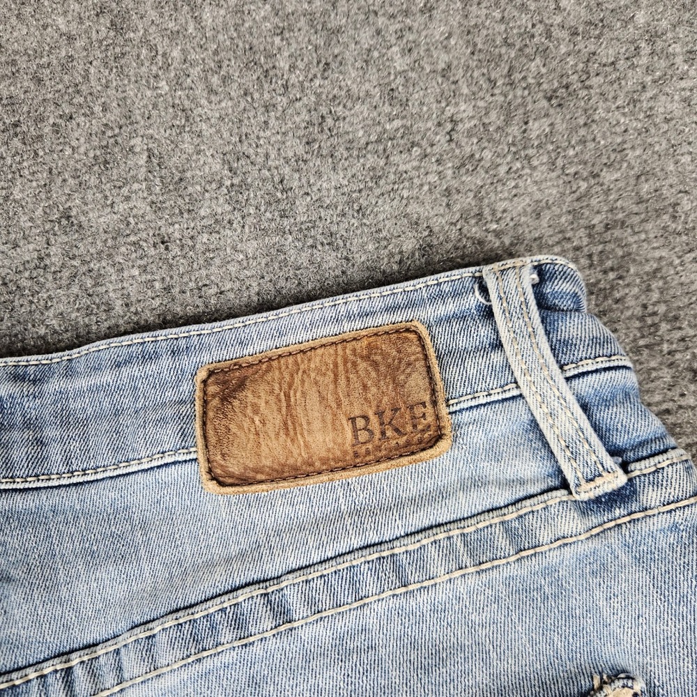 BKE Jake Straight Jeans Mens 33x30 Light Wash Blue Denim Stretch Durable Fit - Picture 8 of 12